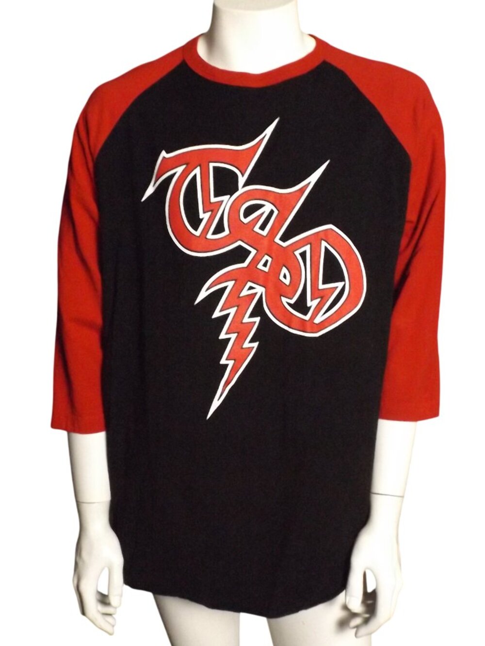 TSO Trans Siberian Orchestra Jersey/Tee, XL, Black/Red Sleeves, 2 sided 2025